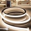 BRIMETI Striscia LED Neon 3M 220V Tubo LED Silicone Flessibile Esterno Impermeabile IP65 Nastri LED Luminosa 120 LED/M Corda Stringa Lampada, con Alimentatore di rete e Controller (Bianco Naturale)
