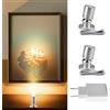 Gouzloyed 2 Pieces Mini Spot Light LED Mini Spot Spotlights 360°Rotazione LED Spotlights Con porta USB 3000K Bianca Calda Dimmerabile Adatto per Armadi Vetrina Gioielli (2 Pieces-Bianco Caldo-Argento)