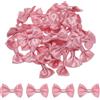 QUARKZMAN 50Pz Fiocchetti Giallo Arancio 3.8x2.5cm Fiocchi Nastro Raso per Creazioni Regalo Fiocco Piccoli per Decorazioni all'Ingrosso Mini Fiocchetti Natalizi