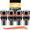 ANTEMOON Lampadine T10 W5W LED 12V 24V Rosso Brillante 194 501 168 2825 Wedge Luci Posizione LED Canbus Senza Errori Luci Interne Auto Lampada Porta Lettura Soffitto Interior Luce Targa, 4Pcs