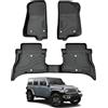 YEE PIN Wrangler 4XE tappetini compatibili con JEE*P Wrangler JL 4xe 2022 2023 set completo di tappetini impermeabili e antiscivolo