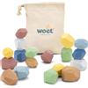 Woet® Arcobaleno Impilabile Giocattolo in Legno per Bambini Piccoli - 10 Pezzi - Gioco Aperto - A Partire da 1 Anno