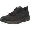 Skechers Dynamight 2.0-eye To Eye, Sneaker Donna, Black Mesh Durabuck Trim, 36.5 EU