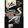 Sheba Creamy Snacks - Delizia cremosa per gatti con manzo, pratici bastoncini per leccare dalla mano, 44 x 12 g