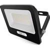 EMOS - Faretto LED in alluminio GLARO 30 W - IP65 impermeabile per ambienti umidi ed esterni - super luminoso 3.000 lm, bianco neutro 4.000 K, durata 20.000 h - Cavo di collegamento in gomma da 20 cm