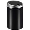 Ribelli Pattumiera a sensore automatico pattumiera cestino rifiuti in acciaio inox 30 40 50 60 l, colorazione:nero, volume:40 litri