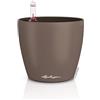 LECHUZA - Vaso da tavolo CLASSICO Color 14 Muskat | Vaso con sistema di irrigazione, indicatore del livello dell'acqua e inserto per piante | Superficie opaca | Ø 15 x 13,5 cm | 16698