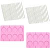 RANYAKE 2 Pezzi Stampi per lecca lecca in silicone,Stampo lecca lecca,Stampi cake pops per lcca-lecca,caramelle,cioccolato