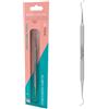 STALEKS PRO Spintore per pedicure, curetta a due punte semi-sferica, acciaio inossidabile AISI 420 Podo PP-20/1