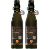 Costa d'Oro - DOP Umbria Colli Assisi-Spoleto 500 ml. Olio Extravergine di oliva non filtrato 100% italiano, sviluppato con Assoprol. Estratto subito dopo il raccolto, 0,5 L. (Confezione da 2)