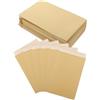 QEEROYO 50 Pezzi Busta Marrone Vintage con Lembo a Punta, Buste in Carta Kraft, DIN C5 162 x 229 mm 100g, per Conservare Francobolli Biglietti Auguri Documenti Foto