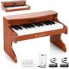 CAHAYA Pianoforte in Legno per Bambini: Tastiera Digitale 25 Tasti Educativa Regalo di Natale o Compleanno per Bimbi 3+