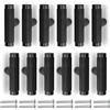 Bwintech 12 Pack Nero 50MM Knured Maniglie Armadio, Mobilia Cassetto Tira Manopole Armadio Maniglie Armadio