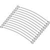 PATIKIL 0.3 m Sicurezza Acciaio Cavo, 12pz Inossidabile Acciaio 2mm Dia Cavo di Sicurezza Blocco Filo Corda Antifurto con Doppio Anello per Stadio Illuminazione Bagagli Blocco, Nero