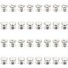 PATIKIL Viti Chicago, 50 Set M4x4mm Acciaio Carbonio Nichelato Vite Piatta Femmina Vite Chicago Vite A Testa Phillips Rivetti Per Cinture In Pelle Album Fotografici, Argento