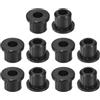 QUARKZMAN 18 Pezzi Occhielli in Gomma 8mm Foro di Perforazione, Passacavi Guarnizione 5mm ID Gommini Passacavo Scrivania Nero Siliconica per Tappo Organizzare Filo Cablaggio Casa Auto