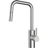 Krobec rubinetto lavello cucina, miscelatore cucina, rubinetto cucina, rubinetto cucina con doccetta estraibile, rubinetto lavello cucina, girevole a 360°, acciaio inossidabile.