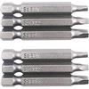 Fixinus 6 punte per cacciavite quadrato, 1/4 pollici, attacco esagonale quadrato, S2 in acciaio SQ1 SQ2 SQ3, set di punte per cacciavite magnetico, lunghezza 50 mm