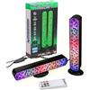 Paladone Set di 2 barre luminose con licenza ufficiale Minecraft, con telecomando, fasatura dei colori, 3 livelli di luminosità e riproduzione musicale, decorazione per la stanza dei giocatori e regalo per