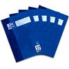 Oxford -Quaderno A4, a righe, con doppio margine, 16 fogli, blu, 5 pezzi