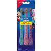 Oral-B Oral B - Spazzolino da denti per bambini con personaggi Topolino, setole extra morbide e manico facile da tenere (età 2+), confezione multipla