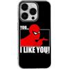 ERT GROUP custodia per cellulare per Iphone 14 PRO MAX originale e con licenza ufficiale Marvel, modello Spider Man 034 adattato in modo ottimale alla forma dello smartphone, custodia in TPU