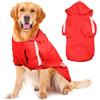 Voarge Cappotto Caldo con Cappuccio per Cani, Abbigliamento Invernale di Taglia Grande, Felpa con Design a Bottoni, Maglione per Cani di Taglia Grande