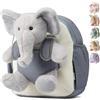 Moonkie Hug & Go Zaino Bambino, Zainetto Bambina Elefante, con Giochi Rimovibile, Zainetto Asilo 1 2 3 Anni, Zaini per Bambini, con Cinturine Regolabili, Regali Bambini per Asilo & Viaggio