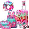 HTgroce Valigia Bambini, Trolley Bambino con Cuscino per il Collo, Valigia Per Bambini, Trolley Bambino da Viaggio, Valigia Ragazzo, Valigia Bimbo