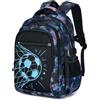 Amythe Zaino per Ragazzi - Scuola Elementare e Media - Zaino Ragazzo Grande Luminoso Notturno con Scomparto 15.6 Laptop, Ergonomico, Idrorepellente, Zaini Casual Adolescenti, Nero