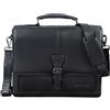 STILORD "Francis" Ventiquattrore Classica in Pelle Uomo Borsa Portadocumenti Cartella PC Borsa da Lavoro Colore:nero