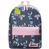 Disney Stitch Zaino Bambini Stitch Zainetto Scuola Elementar Zaino Scuola, Zaini Per Scuola Sport Viaggi (Marina/Rosa)