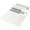 Emuca - Kit cassetto per cucina o bagno con pannelli inclusi e guide con estrazione totale con chiusura soft, altezza 178 mm per modulo 900 mm e profondità 500 mm, bianco.