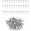 Weenwill Fermacampioni,300 Pezzi Fermacampioni Piccoli 8 x 16 mm Mini Scrapbooking Brads Metallo Elementi di Fissaggio Puntine per Scrapbooking DIY Carta Artigianato(Argento)