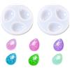 Nifocc 2 stampi in silicone a forma di gem con foro per gioielli fai da te, collane, bracciali, orecchini, portachiavi