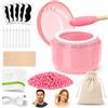 Accwork Set di cera per peli del naso, mini cera per naso per uomini e donne, portatile, con macchina mini cera, riscaldamento rapido USB, temperatura costante