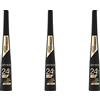 Catrice Cosmetics Catrice 24h Brush Liner, eyeliner, eye liner, senza parabeni e microplastiche, con acqua di cocco, n. 010 Ultra Black, nutriente, definente, opaco, vegano, senza profumo, confezione da 3 (3 x 3 ml)