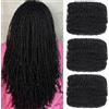 Mscat 20 pollici, 3 fasci di capelli afro kinky ricci da donna per capelli primaverili, capelli naturali, neri afro kinky, sintetici, per dreadlocks, extension di riparazione, punti di torsione, 50 g