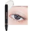 Lestpola Shimmer Eye Shadow Brightener Stick con Smudger, altamente pigmentato, trucco per gli occhi senza rughe -D01