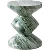 POLSPOTTEN - Sgabello Zig Zag - Verde - Marmo