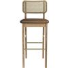RED Edition - Sedia da bar imbottita Cannage - Marrone - Midollino