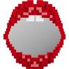 Seletti - Specchio murale Pixel - Rosso - MDF - Designer Roberto Bruno
