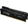 Kingston Technology Memoria Kingston Technology FURY 64GB 3600MT/s DDR4 CL18 DIMM (Kit da 2) Beast Black [KF436C18BBK2/64]