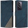 SONWO Cover per Oppo Reno12 PRO 5G, Flip Custodia in PU Pelle, Cover a Libro Portafoglio con Slot per Schede e Supporto Stand per Oppo Reno12 PRO 5G, Blu