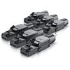 Primewire - 6X connettori RJ45 a crimpare Cat 8 - Connessione Senza Attrezzi - 40 GBit/s 2000 MHz Ethernet - Connettore a crimpare in Metallo - Retrocompatibile Cat 6 Cat 7