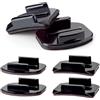 vcsjw 8 set con 4 supporti adesivi e 4 cuscinetti adesivi, supporto per casco Go Pro, base fissa per action camera Go Pro 3-10, si collega con tavole da surf, auto, kayak - piatte