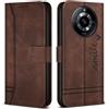 Bravoday Cover per Realme 11 PRO 5G / Realme 11 PRO Plus 5G, Flip Custodia in Pelle PU con Slot per Schede, Portafoglio Custodia per Realme 11 PRO 5G / Realme 11 PRO Plus 5G, Marrone