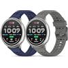 CHULN 2 Pezzis Cinturino per Amazfit Active 2/Active/Vivoactive 5/Amazfit GTS/GTS 2/2 Mini, 20mm Regolabile Sportiva Cinturino in Silicone Morbido di Ricambio per Smartwatch.(No host)