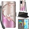 PHINIENLAND Cover per Honor 200 Lite custodia portafoglio Rosa | 3 scomparti carte, 1 tasca banconote, Chiusura magnetica, Supporto, Pelle PU flip cover per Honor 200 Lite