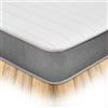 Starlight Beds Materasso in memory foam, 80 x 200 cm, con molle profonde da 22,9 cm, con lussuoso tessuto a maglia jersey e bordo grigio (80 cm x 200 cm)